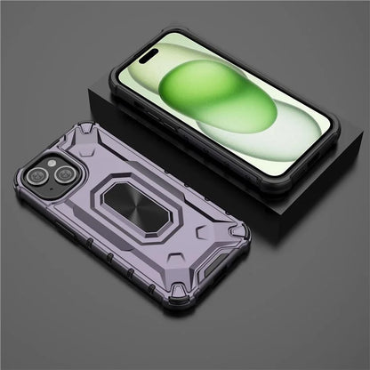 For iPhone 15 Case Hard PC Soft TPU Drop Protection Phone Cover