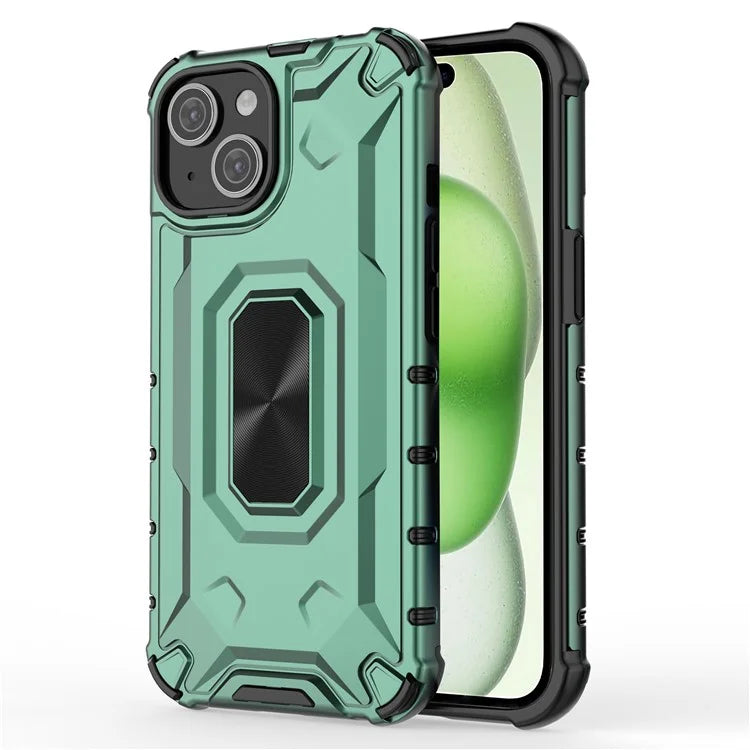 For iPhone 15 Case Hard PC Soft TPU Drop Protection Phone Cover