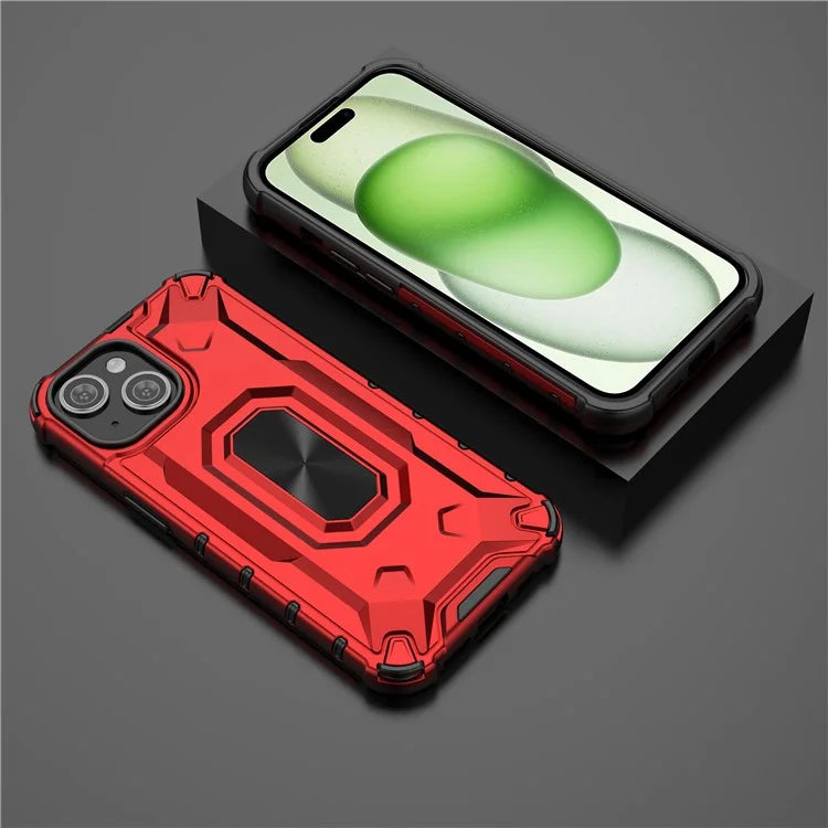 For iPhone 15 Case Hard PC Soft TPU Drop Protection Phone Cover