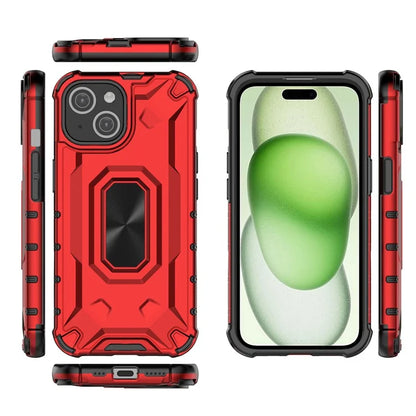 For iPhone 15 Case Hard PC Soft TPU Drop Protection Phone Cover