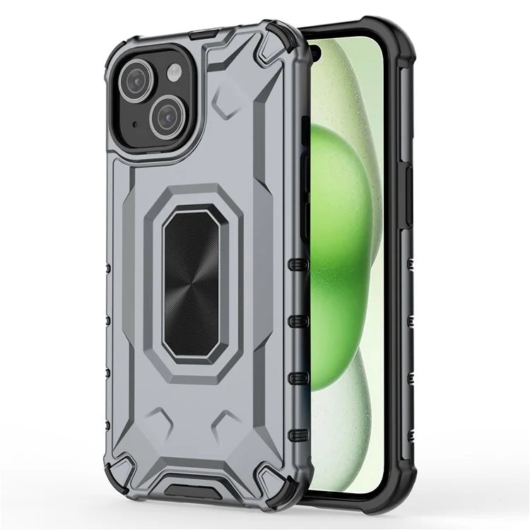 For iPhone 15 Case Hard PC Soft TPU Drop Protection Phone Cover