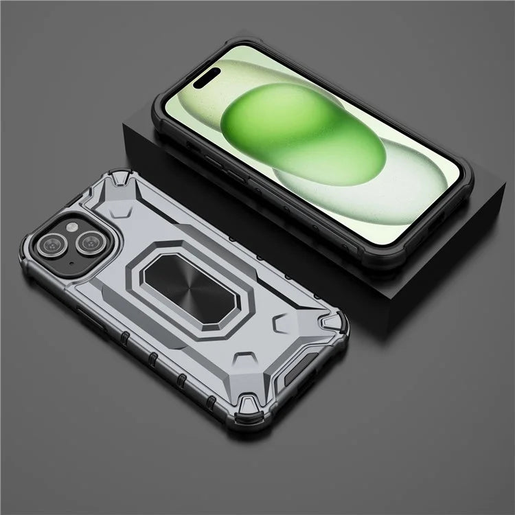 For iPhone 15 Case Hard PC Soft TPU Drop Protection Phone Cover