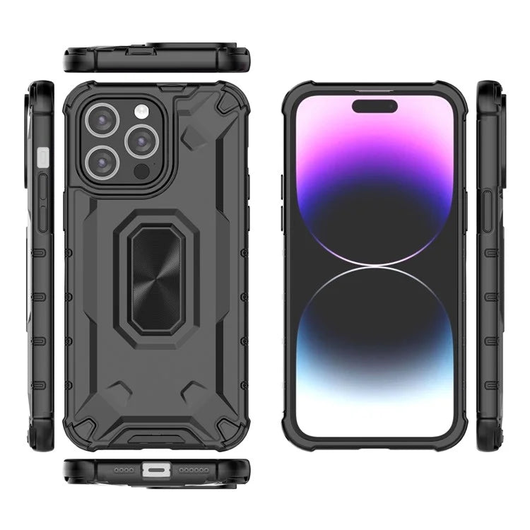 For iPhone 14 Pro Max Case Anti-scratch Hard PC Soft TPU Phone Protective Cover