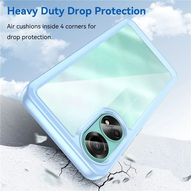 For Oppo A78 4G Case Scratch-resistant TPU+Acrylic Phone Shell Cover