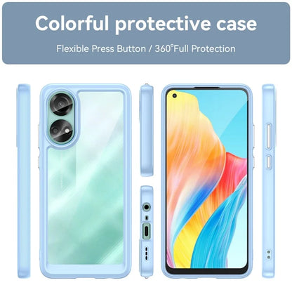 For Oppo A78 4G Case Scratch-resistant TPU+Acrylic Phone Shell Cover