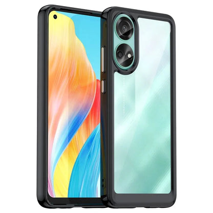 For Oppo A78 4G Case Scratch-resistant TPU+Acrylic Phone Shell Cover