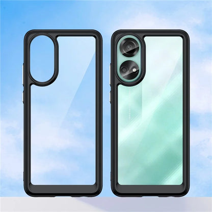 For Oppo A78 4G Case Scratch-resistant TPU+Acrylic Phone Shell Cover