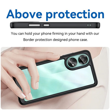 For Oppo A78 4G Case Scratch-resistant TPU+Acrylic Phone Shell Cover
