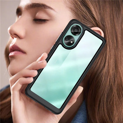 For Oppo A78 4G Case Scratch-resistant TPU+Acrylic Phone Shell Cover