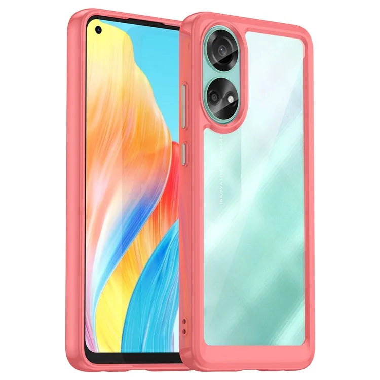For Oppo A78 4G Case Scratch-resistant TPU+Acrylic Phone Shell Cover
