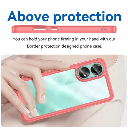 For Oppo A78 4G Case Scratch-resistant TPU+Acrylic Phone Shell Cover