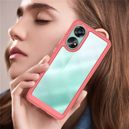 For Oppo A78 4G Case Scratch-resistant TPU+Acrylic Phone Shell Cover