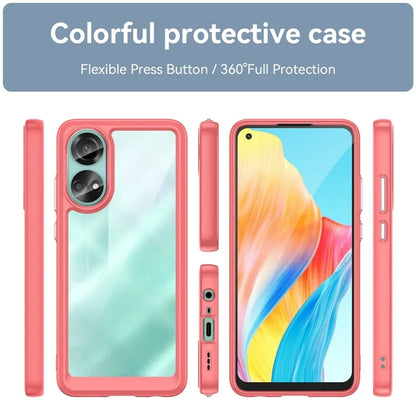 For Oppo A78 4G Case Scratch-resistant TPU+Acrylic Phone Shell Cover