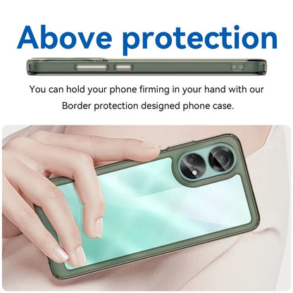 For Oppo A78 4G Case Scratch-resistant TPU+Acrylic Phone Shell Cover