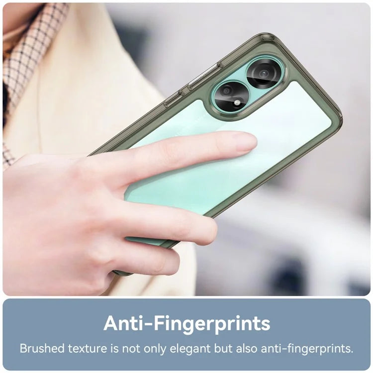 For Oppo A78 4G Case Scratch-resistant TPU+Acrylic Phone Shell Cover
