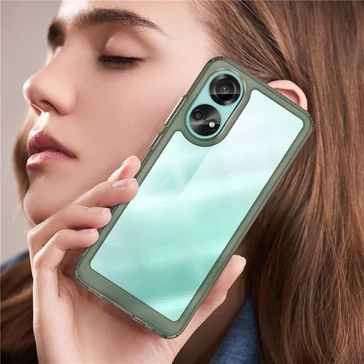 For Oppo A78 4G Case Scratch-resistant TPU+Acrylic Phone Shell Cover