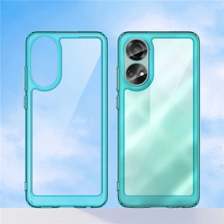 For Oppo A78 4G Case Scratch-resistant TPU+Acrylic Phone Shell Cover