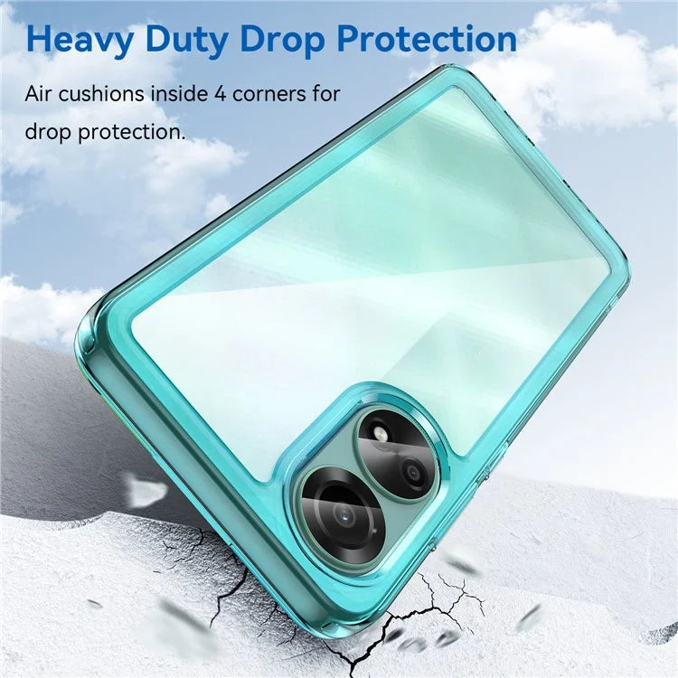 For Oppo A78 4G Case Scratch-resistant TPU+Acrylic Phone Shell Cover