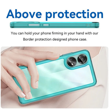For Oppo A78 4G Case Scratch-resistant TPU+Acrylic Phone Shell Cover