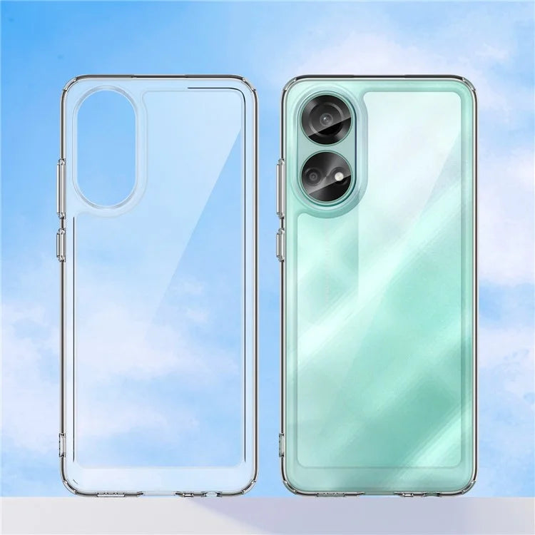 For Oppo A78 4G Case Scratch-resistant TPU+Acrylic Phone Shell Cover