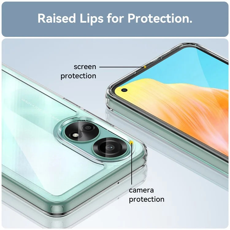 For Oppo A78 4G Case Scratch-resistant TPU+Acrylic Phone Shell Cover