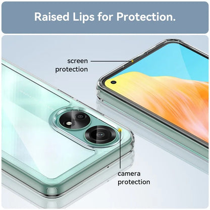 For Oppo A78 4G Case Scratch-resistant TPU+Acrylic Phone Shell Cover