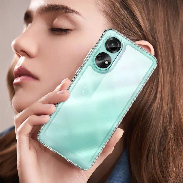 For Oppo A78 4G Case Scratch-resistant TPU+Acrylic Phone Shell Cover