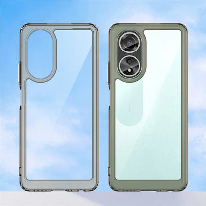 For Oppo A58 4G Case TPU+Acrylic Shockproof Anti-fall Protective Phone Cover