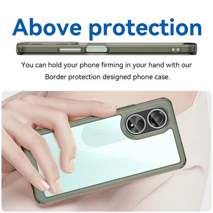For Oppo A58 4G Case TPU+Acrylic Shockproof Anti-fall Protective Phone Cover