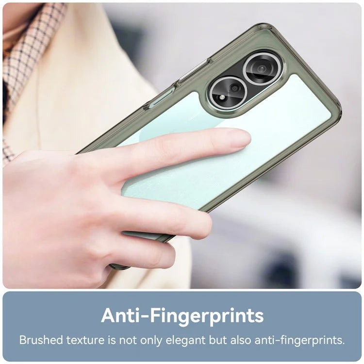 For Oppo A58 4G Case TPU+Acrylic Shockproof Anti-fall Protective Phone Cover