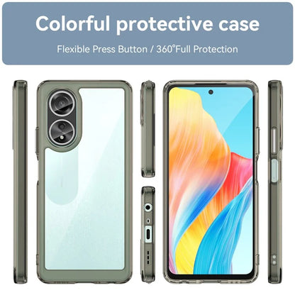 For Oppo A58 4G Case TPU+Acrylic Shockproof Anti-fall Protective Phone Cover