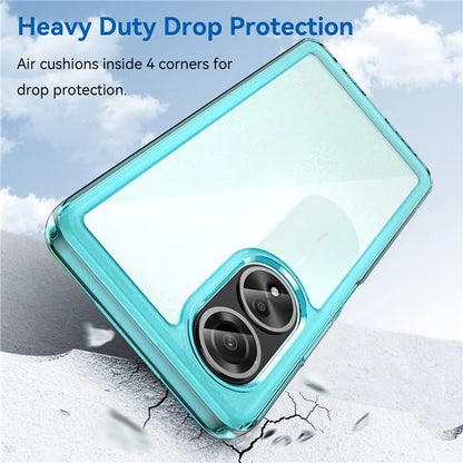 For Oppo A58 4G Case TPU+Acrylic Shockproof Anti-fall Protective Phone Cover