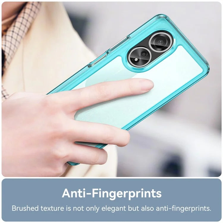 For Oppo A58 4G Case TPU+Acrylic Shockproof Anti-fall Protective Phone Cover