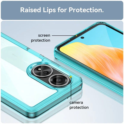 For Oppo A58 4G Case TPU+Acrylic Shockproof Anti-fall Protective Phone Cover