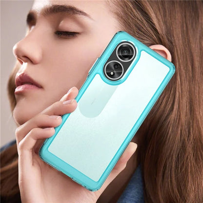 For Oppo A58 4G Case TPU+Acrylic Shockproof Anti-fall Protective Phone Cover