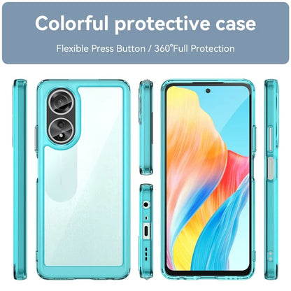 For Oppo A58 4G Case TPU+Acrylic Shockproof Anti-fall Protective Phone Cover