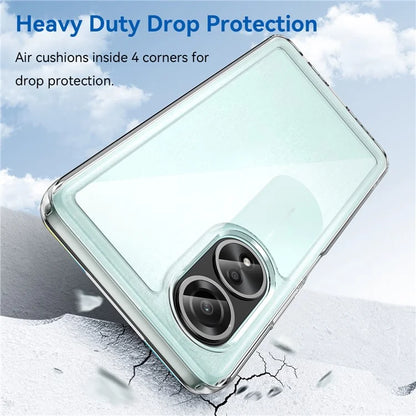 For Oppo A58 4G Case TPU+Acrylic Shockproof Anti-fall Protective Phone Cover