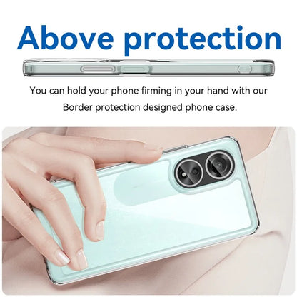 For Oppo A58 4G Case TPU+Acrylic Shockproof Anti-fall Protective Phone Cover