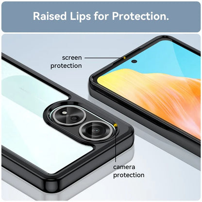For Oppo A58 4G Case TPU+Acrylic Shockproof Anti-fall Protective Phone Cover