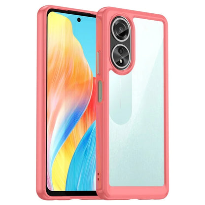 For Oppo A58 4G Case TPU+Acrylic Shockproof Anti-fall Protective Phone Cover