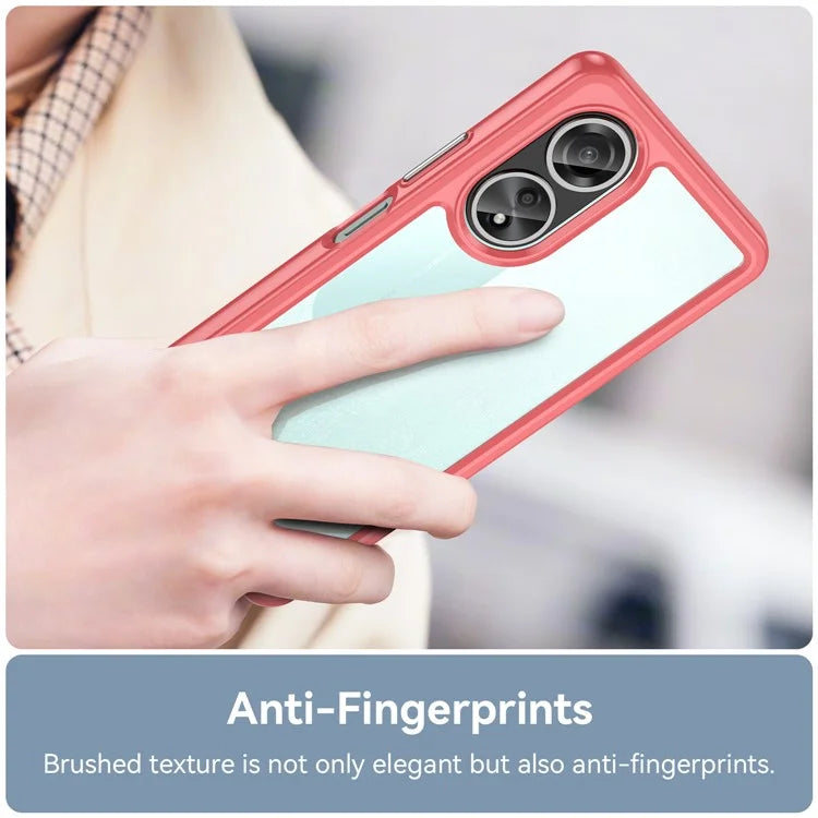 For Oppo A58 4G Case TPU+Acrylic Shockproof Anti-fall Protective Phone Cover