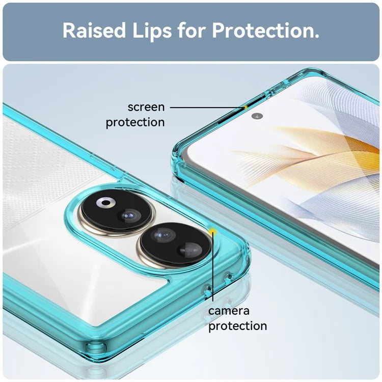 For Honor 80 5G Case TPU + Acrylic Drop-proof Smart Phone Back Cover