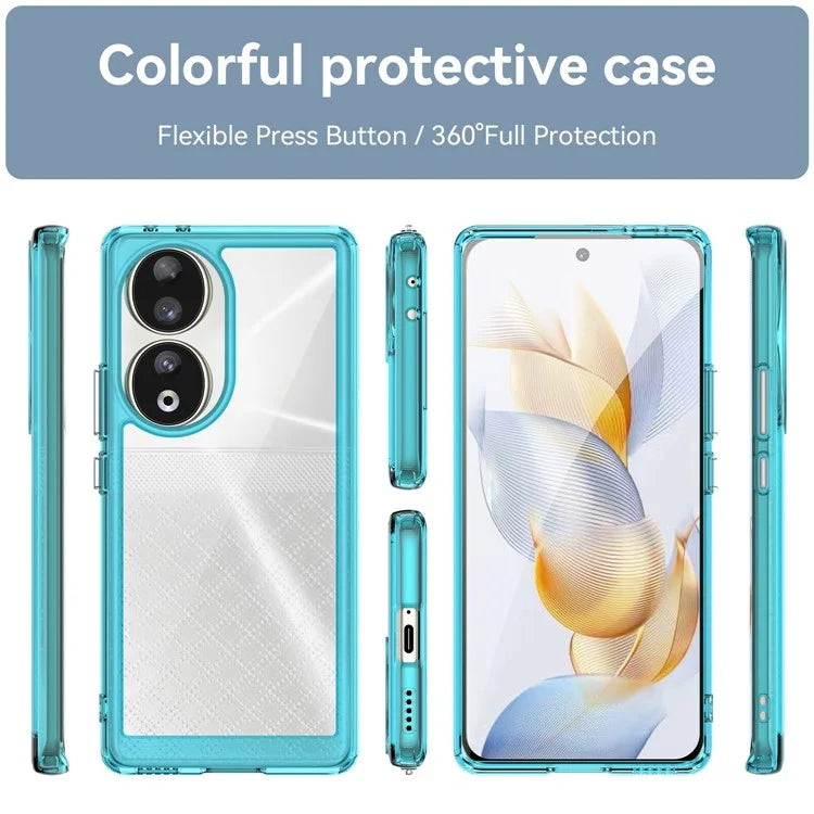 For Honor 80 5G Case TPU + Acrylic Drop-proof Smart Phone Back Cover