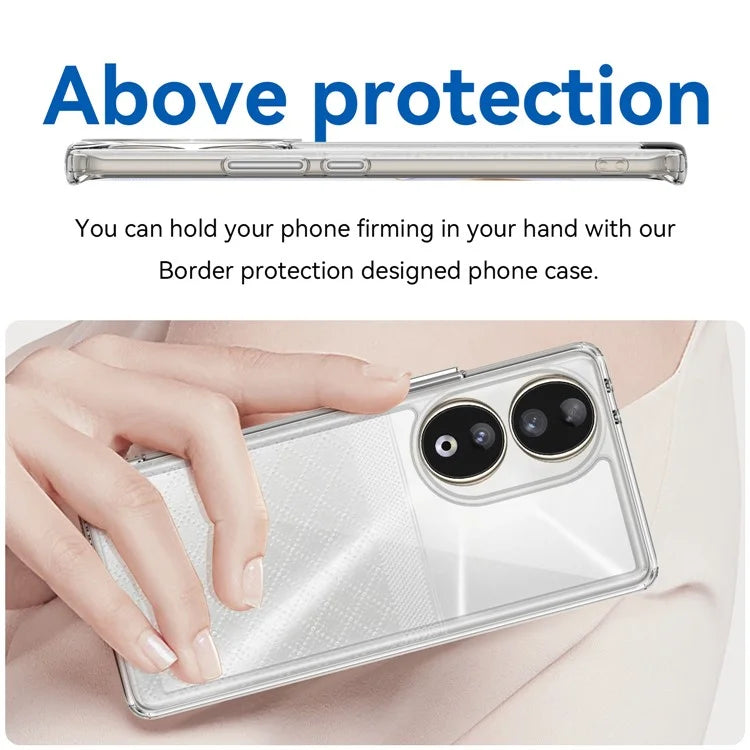 For Honor 80 5G Case TPU + Acrylic Drop-proof Smart Phone Back Cover