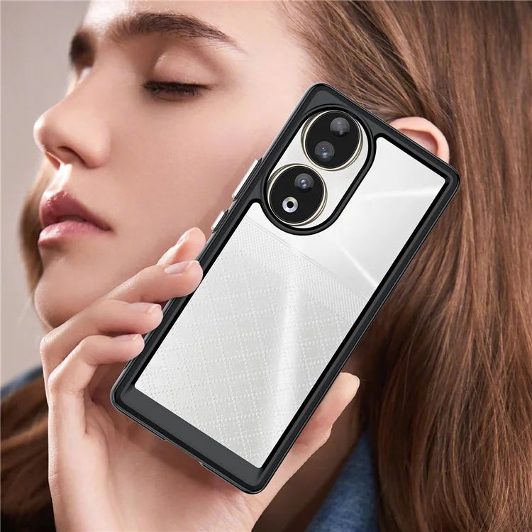 For Honor 80 5G Case TPU + Acrylic Drop-proof Smart Phone Back Cover