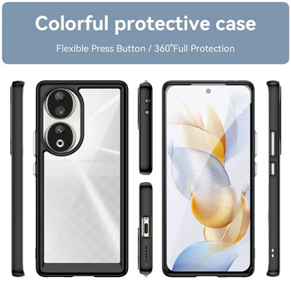 For Honor 80 5G Case TPU + Acrylic Drop-proof Smart Phone Back Cover