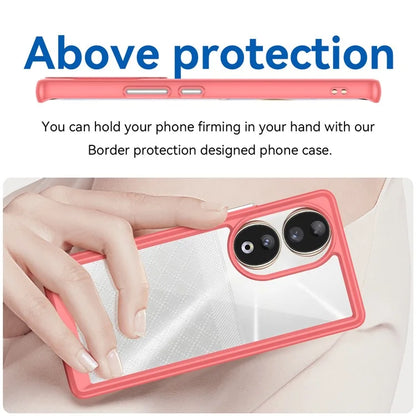 For Honor 80 5G Case TPU + Acrylic Drop-proof Smart Phone Back Cover