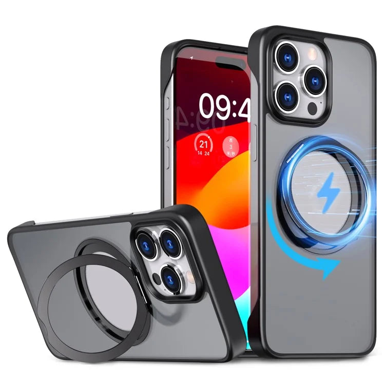 For iPhone 15 Pro Phone Case TPU+Acrylic Frameless Shockproof Cover