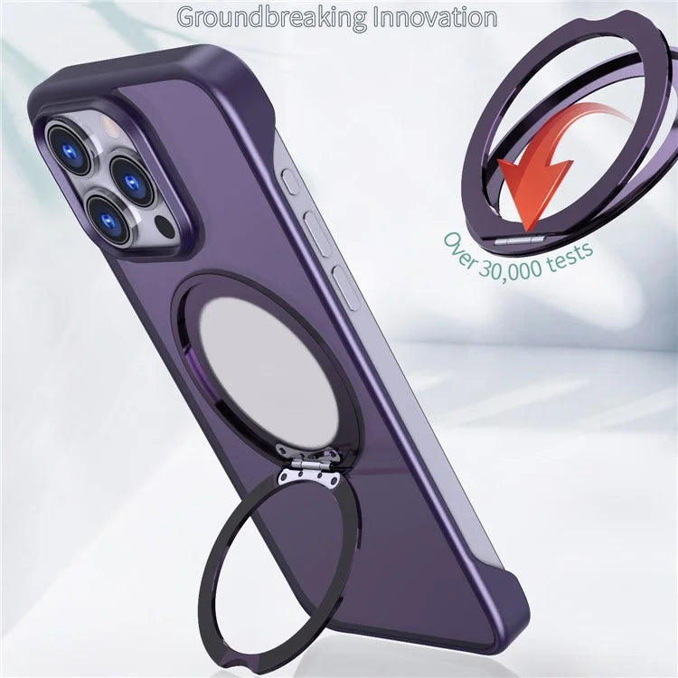 For iPhone 15 Pro Phone Case TPU+Acrylic Frameless Shockproof Cover