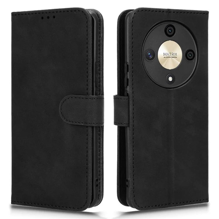 For Honor X9b 5G / Magic6 Lite 5G Case Skin-touch PU Leather Stand Wallet Cover